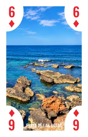 6 de diamantes: Playa de las Rotas